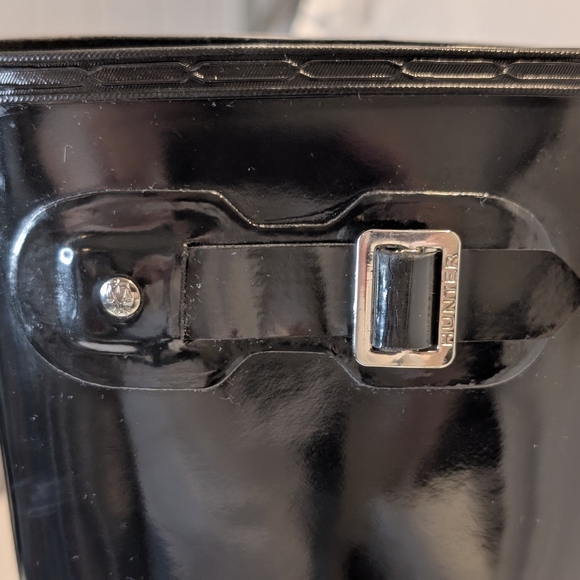 Hunter Black Tall Rain Boots - Picture 10 of 13